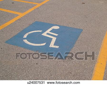 parking space, Reserved Parking for Handicapped, parking lot, View Large Photo Image Stock Image - parking space, Reserved Parking for Handicapped, parking lot, . Fotosearch