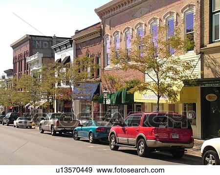 Petoskey, MI, Michigan, Downtown View Large Photo Image Stock Photo - Petoskey, MI, Michigan, Downtown. Fotosearch