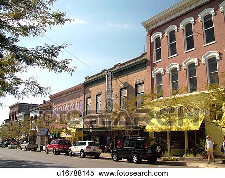 Petoskey, MI, Michigan, Downtown View Large Photo Image Stock Photography - Petoskey, MI, Michigan, Downtown. Fotosearch