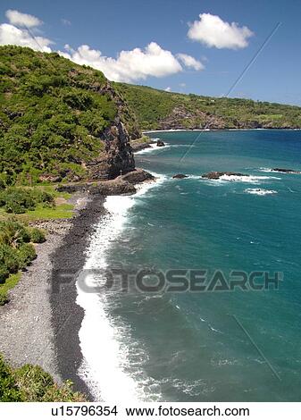 Piilani Highway, Maui, HI, Hawaii, Hana Coast, East Maui, North Shore, Haleakala National Park, Lelekea Bay View Large Photo Image Picture -  Piilani Highway, Maui, HI, Hawaii, Hana Coast, East Maui, North Shore, Haleakala National Park, Lelekea Bay. Fotosearch