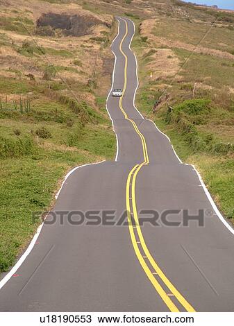 Stock Image -  Piilani Highway, Maui, HI, Hawaii, East Maui. Fotosearch