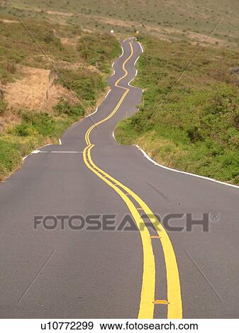 Stock Photo -  Piilani Highway, Maui, HI, Hawaii, East Maui. Fotosearch