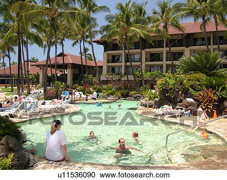 Stock Image -  Poipu, Kauai, HI, Hawaii, South Shore, Sheraton Kauai Resort. Fotosearch
