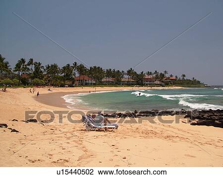 Poipu, Kauai, HI, Hawaii, South Shore, Sheraton Kauai Resort, Poipu Beach View Large Photo Image Stock Image - Poipu, Kauai, HI, Hawaii, South Shore, Sheraton Kauai Resort, Poipu Beach. Fotosearch