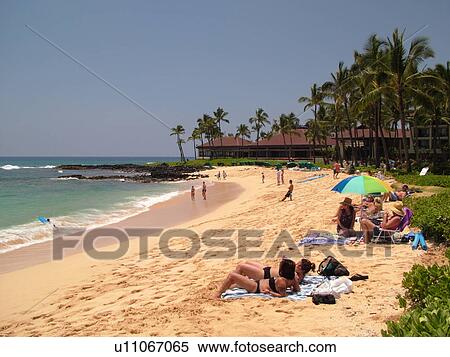 Stock Photography -  Poipu, Kauai, HI, Hawaii, South Shore, Sheraton Kauai Resort, Poipu Beach. Fotosearch