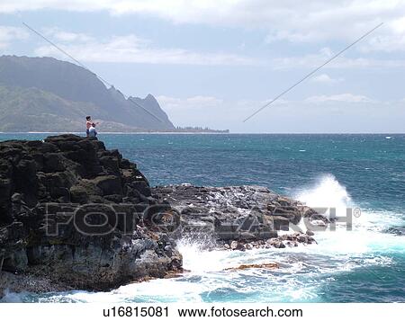 Princeville, Kauai, HI, Hawaii, North shore, Hanalei Beach Trail, Hanalei Bay, Queen's Bath View Large Photo Image Stock Image - Princeville, Kauai, HI, Hawaii, North shore, Hanalei Beach Trail, Hanalei Bay, Queen's Bath. Fotosearch