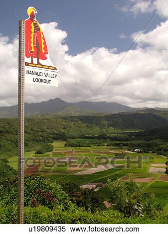 Princeville, Kauai, HI, Hawaii, North Shore, Hanalei Valley, Hanalei National Wildlife Refuge, Taro Fields, marker, lookout View Large Photo Image Stock Photography - Princeville, Kauai, HI, Hawaii, North Shore, Hanalei Valley, Hanalei National Wildlife Refuge, Taro Fields, marker, lookout. Fotosearch