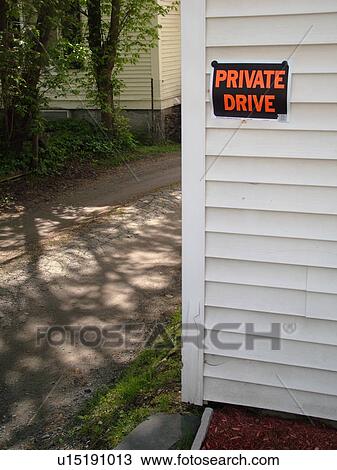 Stock Image -  Private Drive sign. Fotosearch