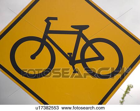 road sign, Bike Route sign, warning sign, View Large Photo Image Stock Image - road sign, Bike Route sign, warning sign, . Fotosearch