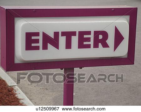 road sign, Enter Only View Large Photo Image Stock Photo - road sign, Enter Only. Fotosearch