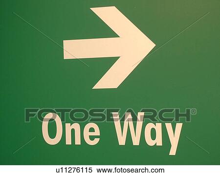 road sign, One Way View Large Photo Image Stock Photography - road sign, One Way. Fotosearch