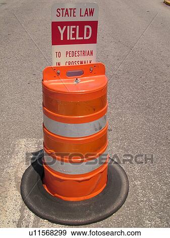 road sign, Pedestrian crossing, warning sign, yield to pedestrian, state law View Large Photo Image Stock Photo - road sign, Pedestrian crossing, warning sign, yield to pedestrian, state law. Fotosearch