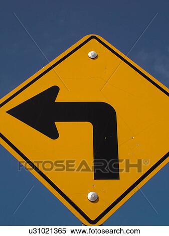 road sign, Sharp Turn left sign against a blue sky, sharp curve, bend in the road, warning sign View Large Photo Image Stock Photography - road sign, Sharp Turn left sign against a blue sky, sharp curve, bend in the road, warning sign. Fotosearch