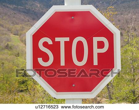 road sign, Stop Sign View Large Photo Image Stock Image - road sign, Stop Sign . Fotosearch