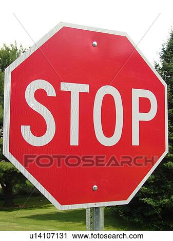 Stock Image -  road sign, Stop Sign. Fotosearch