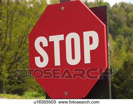road sign, Stop Sign View Large Photo Image Stock Image - road sign, Stop Sign . Fotosearch