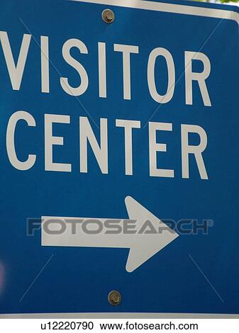 road sign, Visitor Center sign View Large Photo Image Stock Image -  road sign, Visitor Center sign. Fotosearch