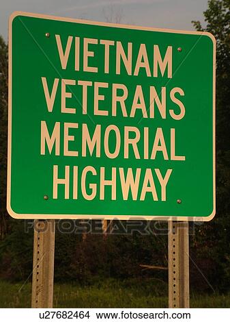 Picture -  road signs, Vietnam Veterans Memorial Highway. Fotosearch
