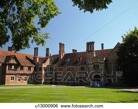 Stock Photograph -  Rochester, Detroit, MI, Michigan, Oakland University's Meadow Brook Hall, 1920's Tudor Revival-style Mansion. Fotosearch