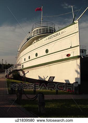 Stock Image -  Selkirk, Canada, MB, Manitoba, Marine Museum of Manitoba, 1897 SS Kenora passenger steamship. Fotosearch