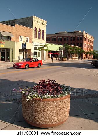 Stock Image -  Sheboygan, WI, Wisconsin, Downtown. Fotosearch