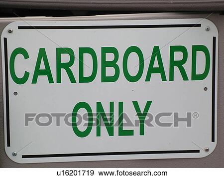 sign, Cardboard Only View Large Photo Image Stock Photo - sign, Cardboard Only. Fotosearch