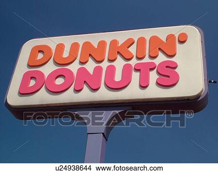 Picture -  sign, Dunkin Donuts. Fotosearch