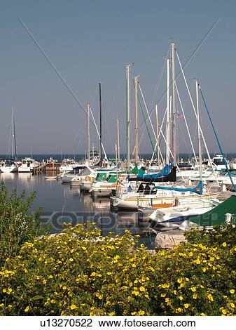 Sister Bay, WI, Wisconsin, Door Peninsula, Green Bay, marina View Large Photo Image Stock Image - Sister Bay, WI, Wisconsin, Door Peninsula, Green Bay, marina. Fotosearch