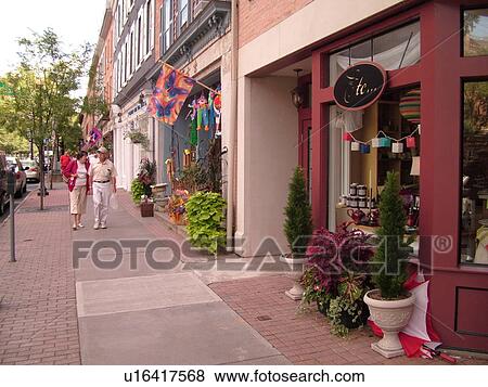Stock Photo -  Skaneateles, NY, New York, Finger Lakes Region, downtown. Fotosearch