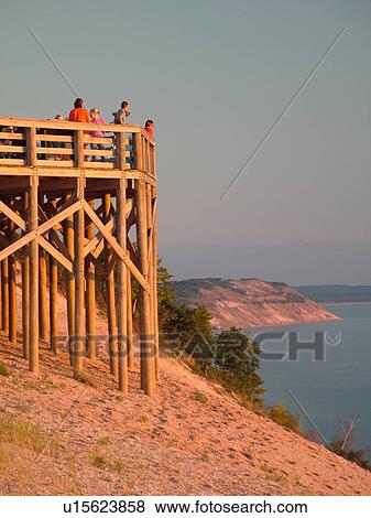 Sleeping Bear Sand Dunes National Lakeshore, MI, Michigan, Lake Michigan, overlook, Pierce Stocking Scenic Drive, dunes View Large Photo Image Stock Photo - Sleeping Bear Sand Dunes National Lakeshore, MI, Michigan, Lake Michigan, overlook, Pierce Stocking Scenic Drive, dunes. Fotosearch
