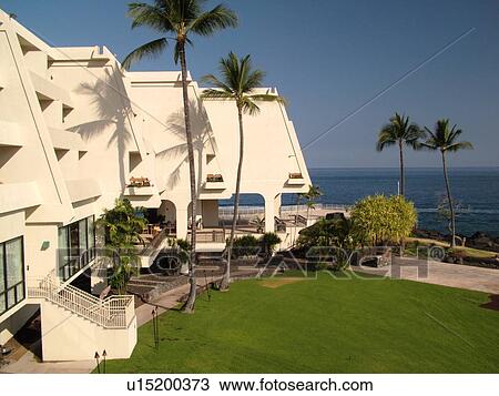 Stock Image -  South Kona, Big Island, Island of Hawaii, HI, Hawaii, Kona Coast, Leeward, West Coast, Keauhou, Sheraton Keauhou Bay Resort & Spa. Fotosearch