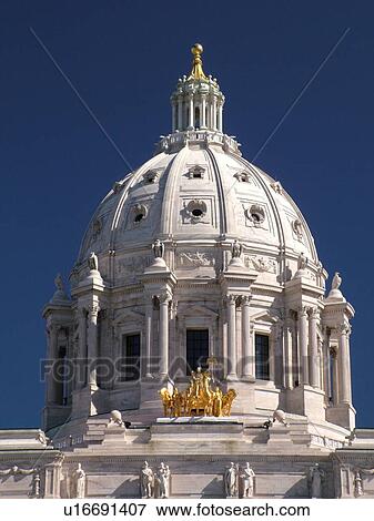 Stock Photo -  St. Paul, MN, Minnesota, State Capitol Building, State House, Twin Cities, dome. Fotosearch