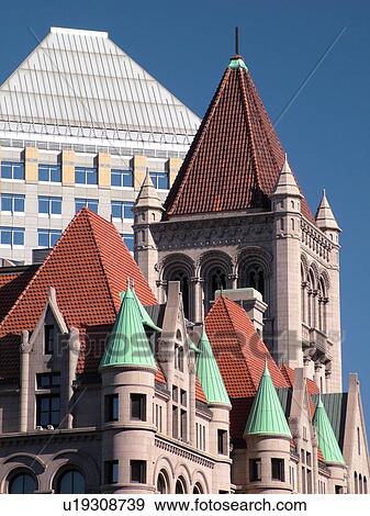 Stock Photo -  St. Paul, MN, Minnesota, Twin Cities, Downtown, 1902 Landmark Center, restored Old Federal Courts Building. Fotosearch