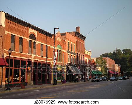Stock Photo -  Stillwater, MN, Minnesota, Historic Downtown. Fotosearch