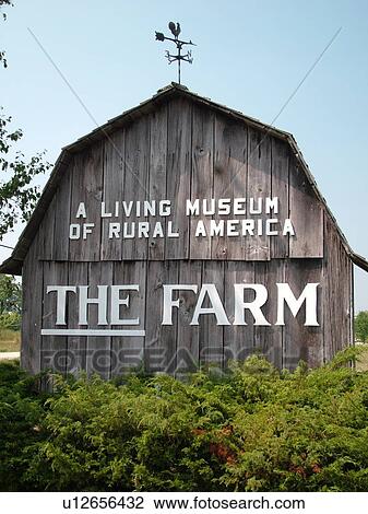 Stock Image -  Sturgeon Bay, WI, Wisconsin, Door Peninsula, The Farm, A Living Museum of Rural America. Fotosearch