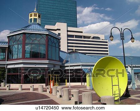 Stock Image -  Toledo, OH, Ohio, COSI, riverfront, Center of Science and Industry. Fotosearch