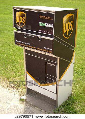 UPS drop box, United Parcel Service Stock Image | u29790571 | Fotosearch