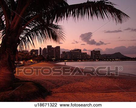 Waikiki, Honolulu, Oahu, HI, Hawaii, Ala Moana Beach Park, beachfront, morning View Large Photo Image Stock Image - Waikiki, Honolulu, Oahu, HI, Hawaii, Ala Moana Beach Park, beachfront, morning. Fotosearch