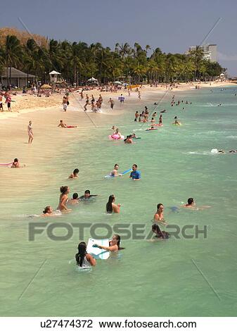Waikiki, Honolulu, Oahu, HI, Hawaii, Queen's Surf Beach View Large Photo Image Stock Image - Waikiki, Honolulu, Oahu, HI, Hawaii, Queen's Surf Beach. Fotosearch