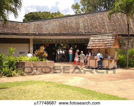Stock Photo -  Waikiki, Honolulu, Oahu, HI, Hawaii, Honolulu Zoo. Fotosearch