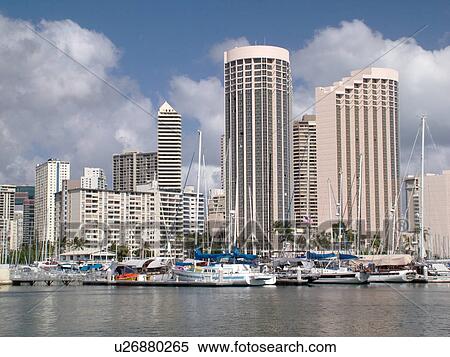 Waikiki, Honolulu, Oahu, HI, Hawaii, Ala Wai Yacht Harbor, Hawaiian Prince Hotel, marina View Large Photo Image Stock Photography - Waikiki, Honolulu, Oahu, HI, Hawaii, Ala Wai Yacht Harbor, Hawaiian Prince Hotel, marina. Fotosearch