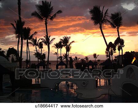 Wailea, Maui, HI, Hawaii, South Maui, The Fairmont Kea Lani Maui Resort, sunset View Large Photo Image Stock Photo - Wailea, Maui, HI, Hawaii, South Maui, The Fairmont Kea Lani Maui Resort, sunset. Fotosearch