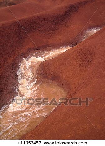 Stock Photo -  Waimea, Kauai, HI, Hawaii, Westside, Waimea Canyon State Park, waterfalls. Fotosearch