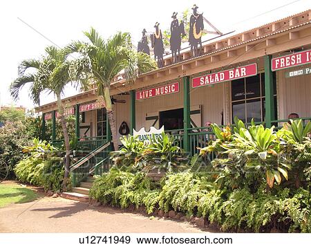 Waimea, Kauai, HI, Hawaii, Westside, downtown, Wrangler's Pacific Pizza View Large Photo Image Stock Photo - Waimea, Kauai, HI, Hawaii, Westside, downtown, Wrangler's Pacific Pizza. Fotosearch