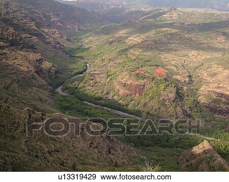 Waimea, Kauai, HI, Hawaii, Westside, Waimea Canyon, Kokee State Park, Grand Canyon of the Pacific, Waimea River View Large Photo Image Stock Photo - Waimea, Kauai, HI, Hawaii, Westside, Waimea Canyon, Kokee State Park, Grand Canyon of the Pacific, Waimea River. Fotosearch