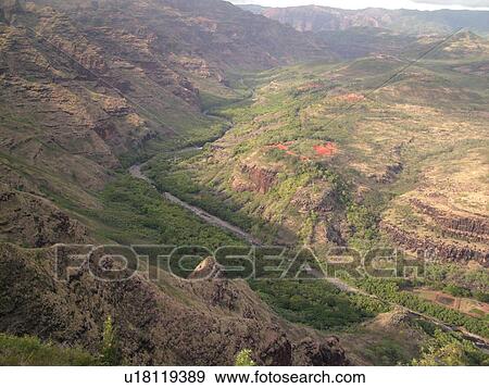 Waimea, Kauai, HI, Hawaii, Westside, Waimea Canyon, Kokee State Park, Grand Canyon of the Pacific, Waimea River View Large Photo Image Stock Photo - Waimea, Kauai, HI, Hawaii, Westside, Waimea Canyon, Kokee State Park, Grand Canyon of the Pacific, Waimea River. Fotosearch