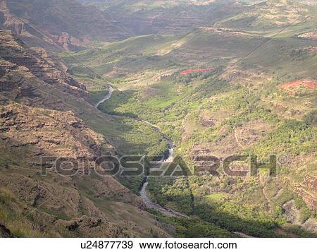 Waimea, Kauai, HI, Hawaii, Westside, Waimea Canyon, Kokee State Park, Grand Canyon of the Pacific, Waimea River View Large Photo Image Stock Photo - Waimea, Kauai, HI, Hawaii, Westside, Waimea Canyon, Kokee State Park, Grand Canyon of the Pacific, Waimea River. Fotosearch