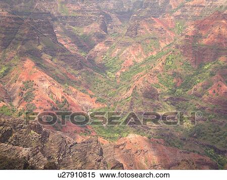 Stock Photography -  Waimea, Kauai, HI, Hawaii, Westside, Waimea Canyon, Kokee State Park, Grand Canyon of the Pacific. Fotosearch