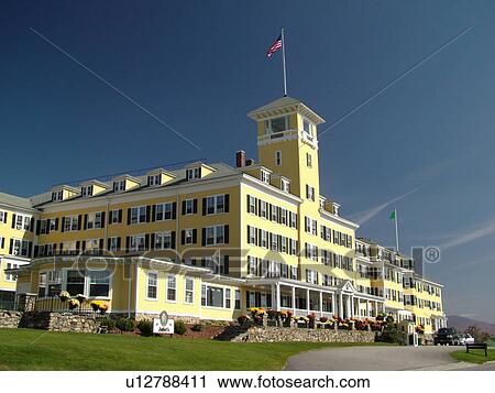 Stock Image -  Whitefield, NH, New Hampshire, White Mountains, Mountain View Grand Resort & Spa. Fotosearch