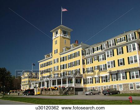 Stock Image -  Whitefield, NH, New Hampshire, White Mountains, Mountain View Grand Resort & Spa. Fotosearch
